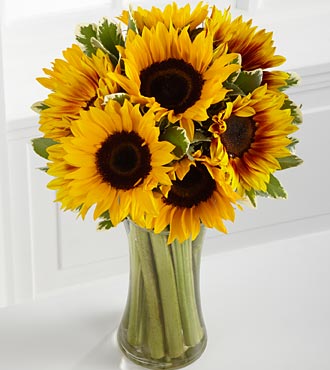 Handtied sunflower bouquet