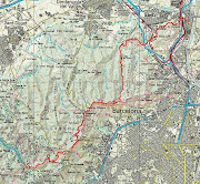 Ruta de Montcada i ReixacBaixador de Vallvidriera (mapa ruta de montcada vallvidriera)