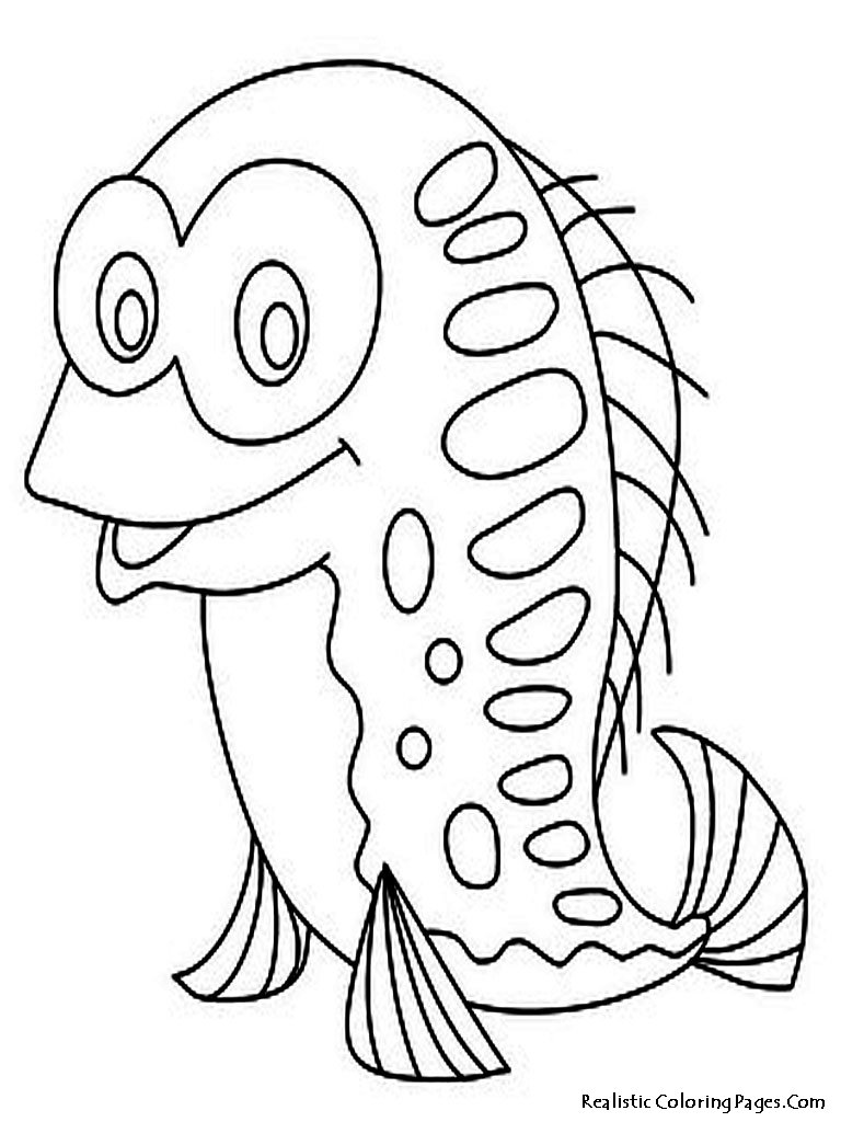 Realistic Fish Coloring Pages  Realistic Coloring Pages