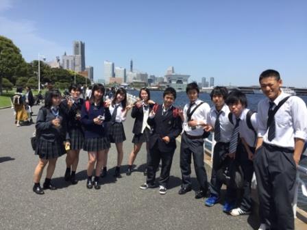 東京都立橘高等学校公式ブログ 校外学習 二学年 修学旅行集合練習 横浜めぐり