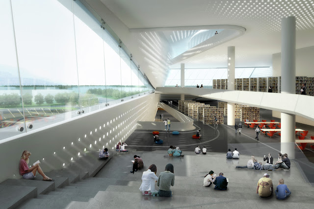 Dalian Library Interior view