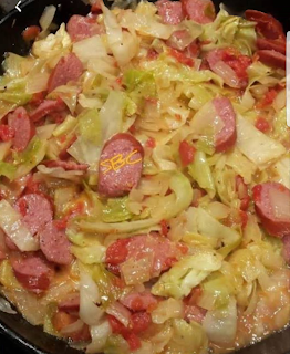 Fried Cabbage with Sausage