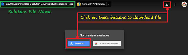 Click on Buttons in red boxes and Solution file will be downloaded to your PC