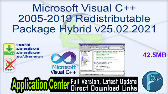 Microsoft Visual C 05 19 Redistributable Package Hybrid V25 02 21