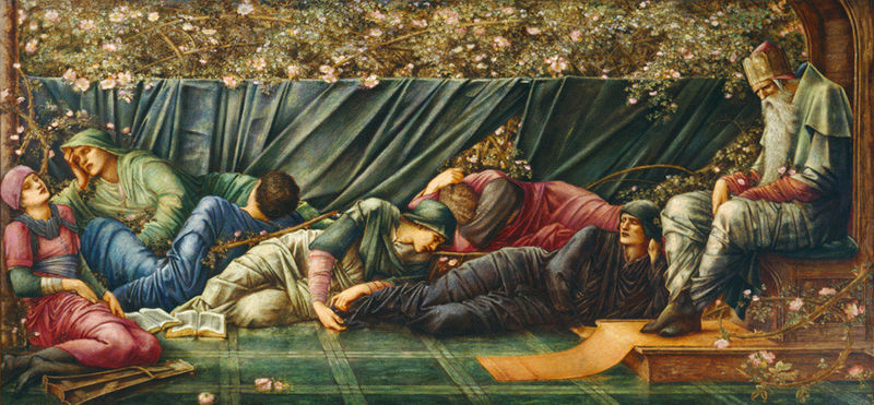 Edward Burne-Jones, "The Council Chamber" (1872)