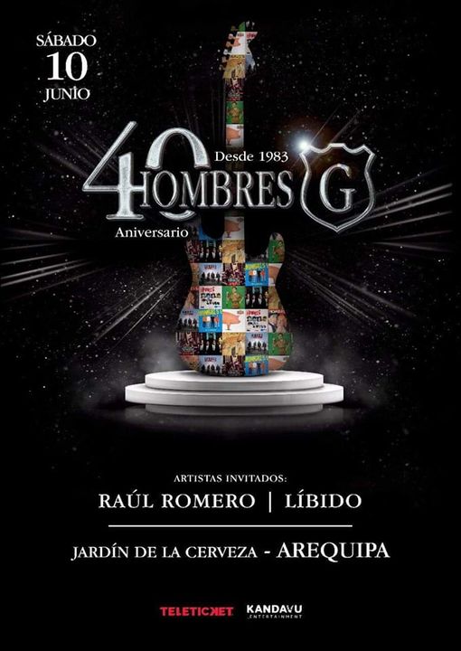 HOMBRES G en Arequipa -  10 de junio 2023 PRECIO DE ENTRADAS Y ZONAS