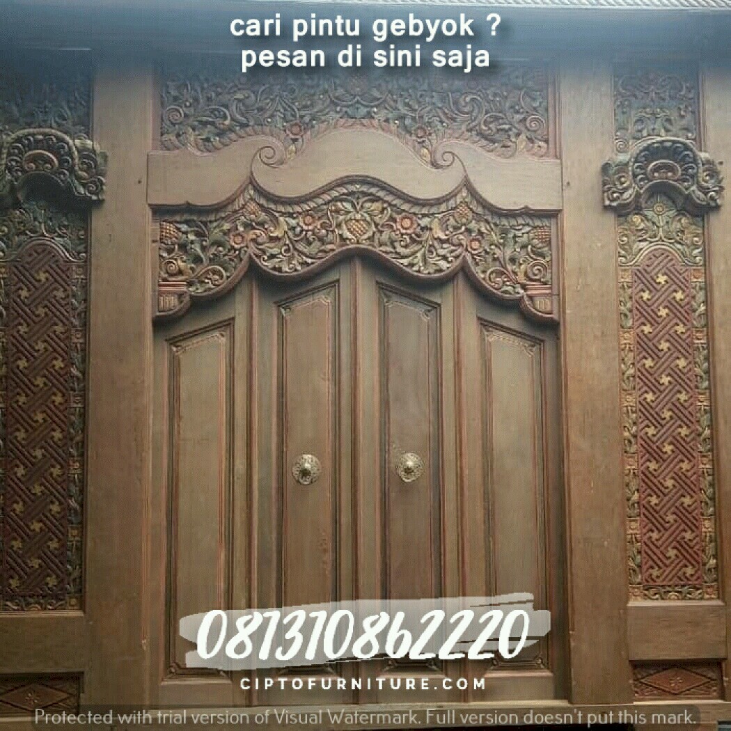 Inspirasi Model Pintu Ukiran  Bali Harga Pintu  Gebyok Murah 