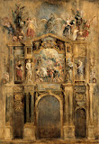 Arch of Ferdinand by Pieter Paul Rubens - Mythology, Religious Paintings from Hermitage Museum