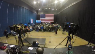 Three Days Before Caucus: Hillary Clinton Stumps To Half-Empty Room In Dubuque, Iowa 