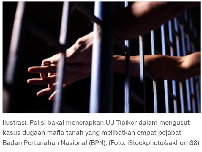 Diduga Terlibat Mafia Tanah, Polisi Ringkus Pejabat BPN