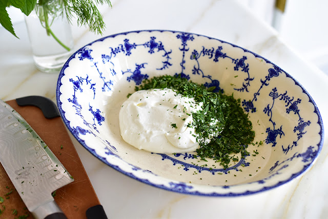 Labneh with herbs