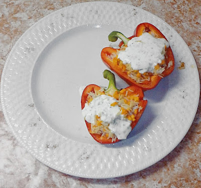 Stuffed pepper with coconut rice