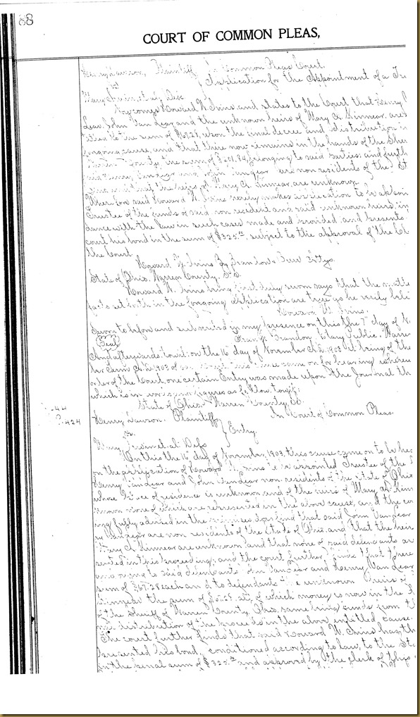 Henry Dawson file partition Mary Irwin 13