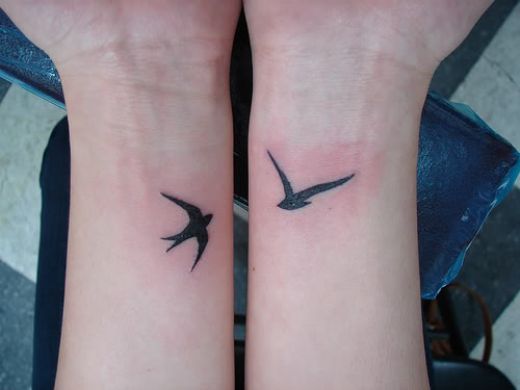 Central Tattoos Swallow Tattoo On Wrist