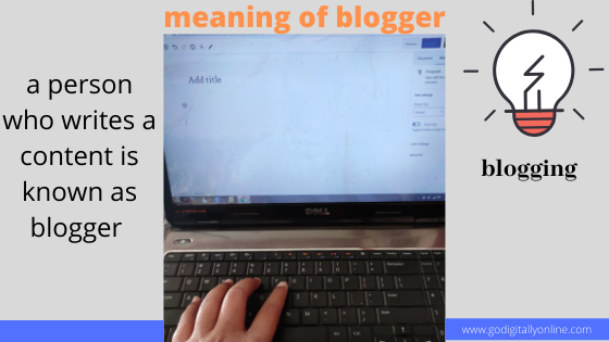 meaning-of-blogger
