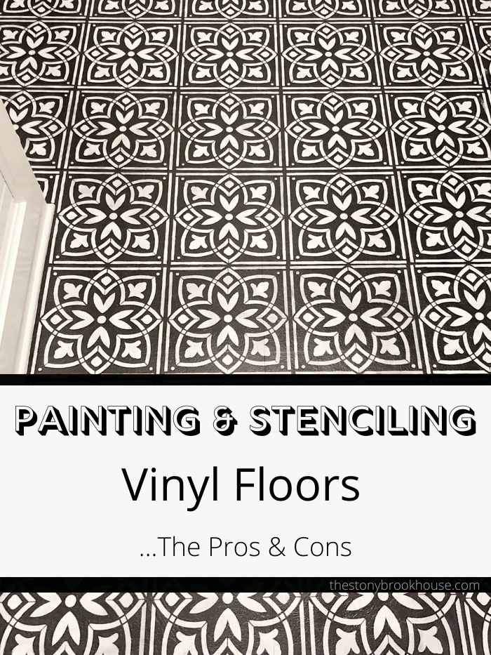 Painting & Stenciling Vinyl Floors