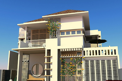  Desain  Rumah Minimalis Modern 2  Lantai  Gudang  Makalah