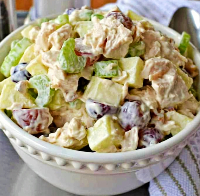 Chicken Salad with fruits and Mayonnaise