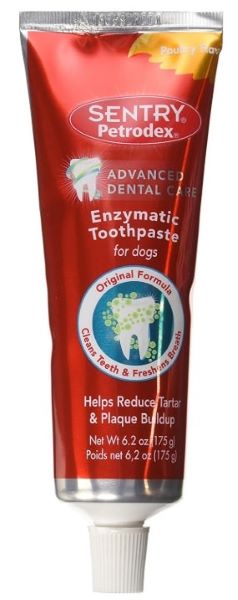 This doggie toothpaste helps keep your dogs mouth healthy.