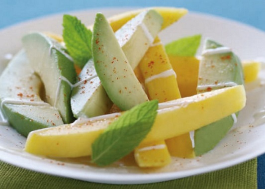 Ensalada de palta y mango