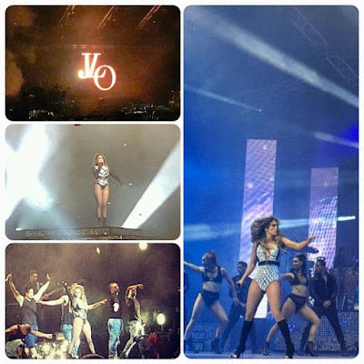 collage of Jennifer Lopez at Mawazine Music Festival 2015