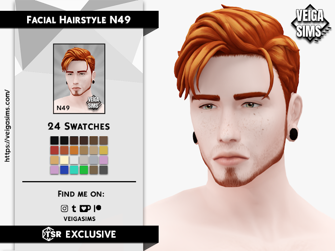 Veiga Sims™ CC: Facial Hair