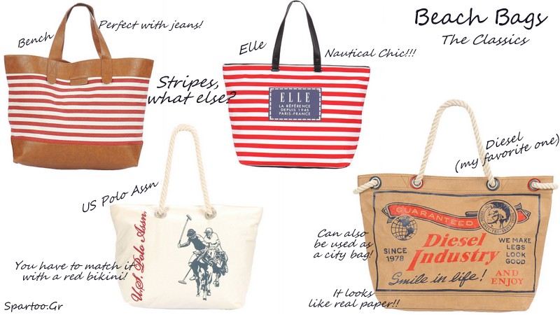 style nirvana: Beach Bags Via Spartoo.Gr