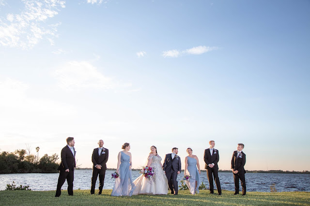 group photo of wedding party