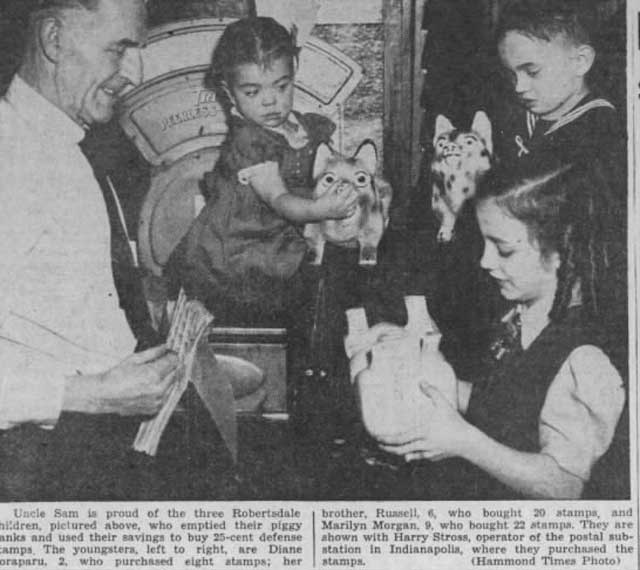 Children buying war stamps on 12 January 1942 worldwartwo.filminspector.com
