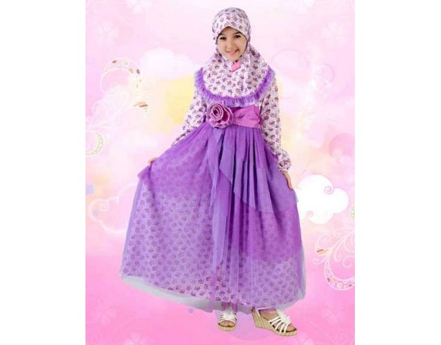 Model Baju  Muslim  Anak  Perempuan  2 Tahun 10 Tahun Keke  