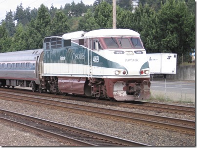 IMG_8692 Amtrak Cascades F59PHI #469 in Kalama, Washington on August 25, 2007