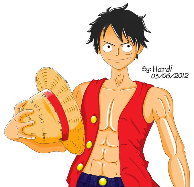 Hardi s Blog How I Draw Monkey D Luffy One Piece 