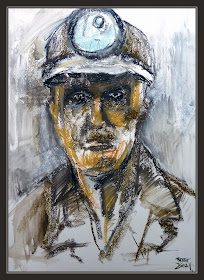MINEROS-ARTE-PINTURA-MINERO-RETRATOS-MINAS-TRABAJO-PINTURAS-PINTOR-ERNEST DESCALS