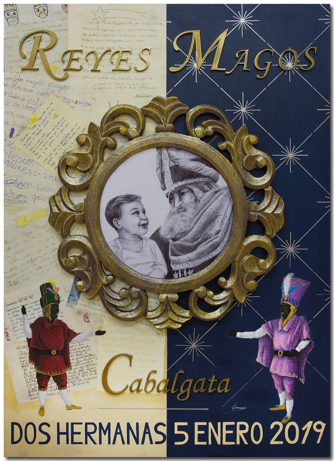Cartel Cabalgata 2019, autor: Diego Gómez Sánchez