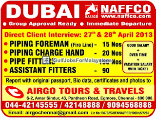 Jobs For NAFFCO Dubai