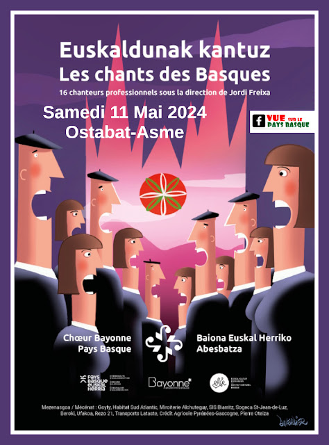 Concert du Choeur Bayonne Pays Basque 2024 à Ostabat-Asme