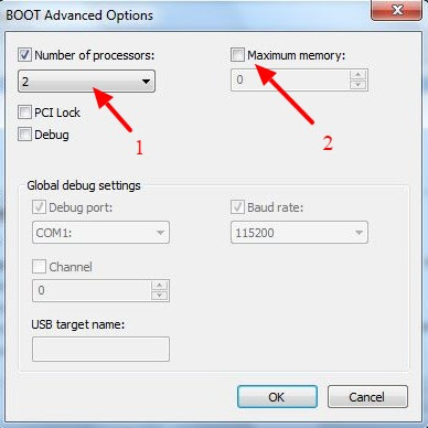 setting boot options