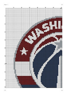 Washington Wizards simple cross stitch design