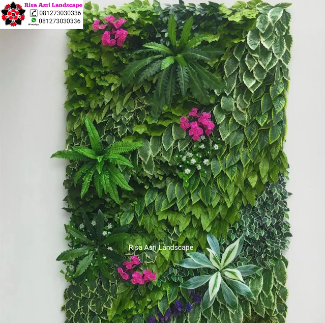 Risa Asri Landscape - Galeri Vertical Garden Tanaman Daun Asli & Palsu Atau Plastik Sintetis Artifisial