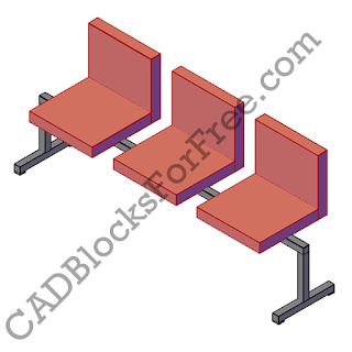 Free CAD Blocks Furniture Seating 3D