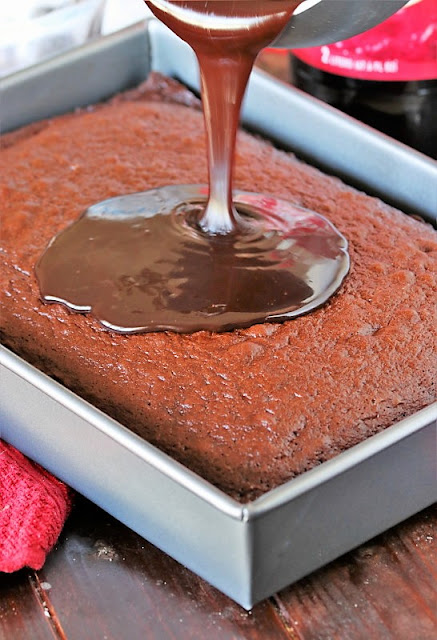  Laced amongst Cheerwine inward both the cake itself in addition to the rich chocolate icing Cheerwine Chocolate Cake