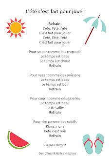 L'été c'est fait pour jouer - Paroles de la comptine pour les enfants - Sélection de Poésie, Chansons et Comptines pour enfant - Par Comptines et Belles Histoires