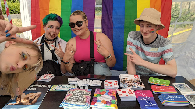 Julia Wenzel, Ash Kosch, Emily Kirchen und Niclas Jonas