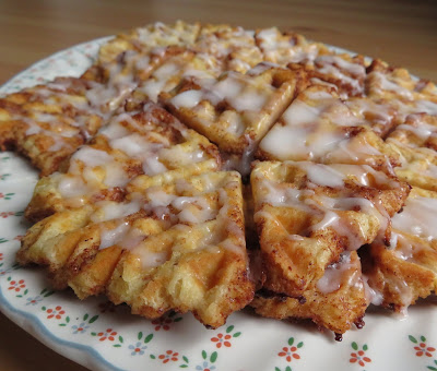 Cinnamon Roll Waffles