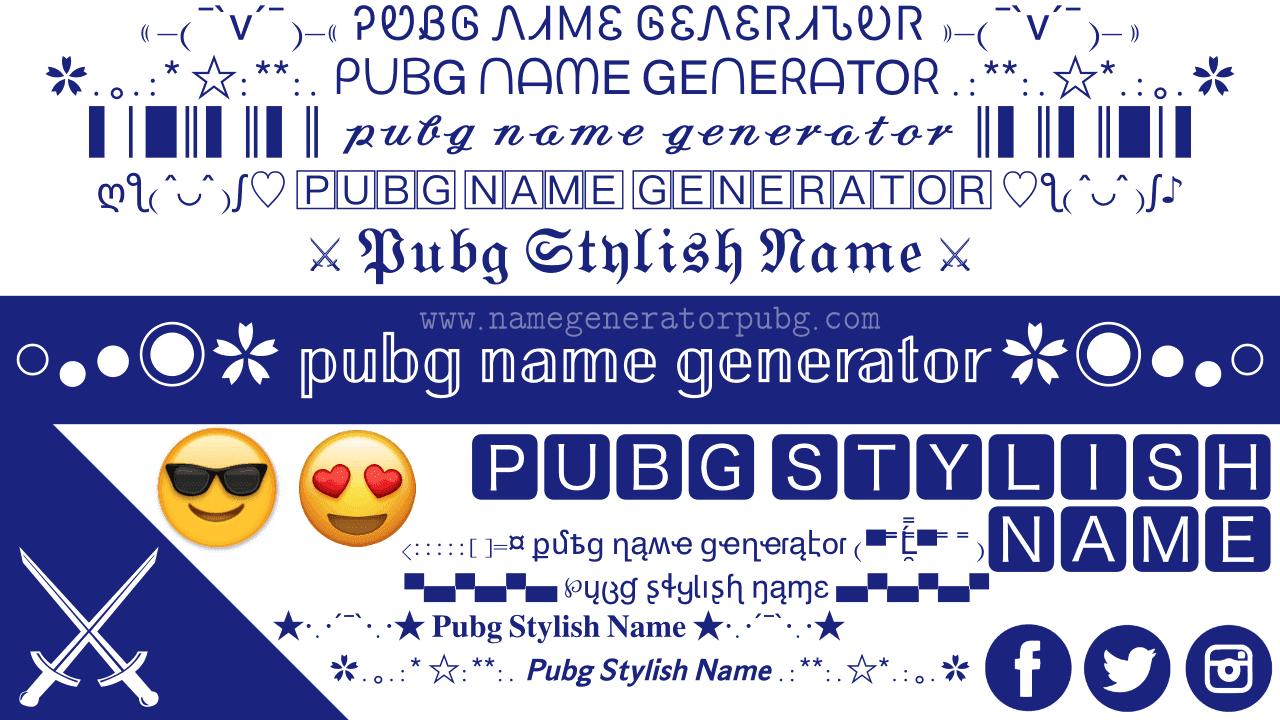 Facebook Stylish Name List & Generator