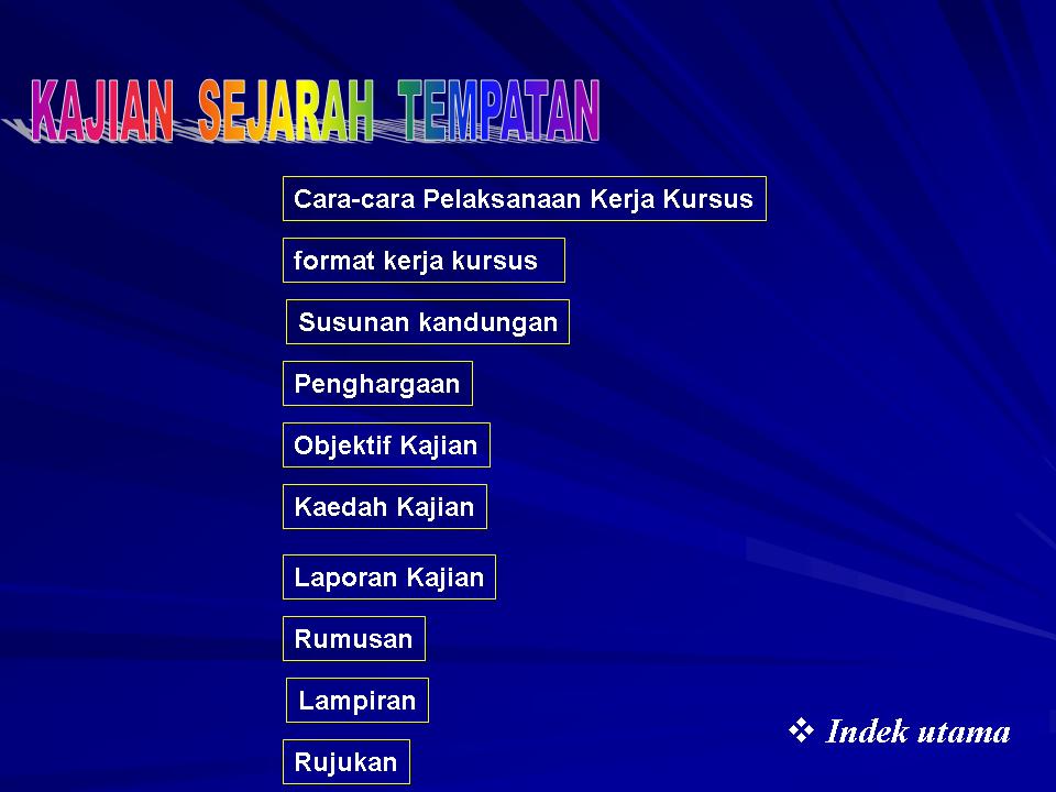 .sejarah tingkatan 1: Kajian Sejarah Tempatan