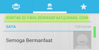 Backup kontak Android termudah