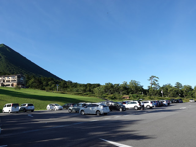 鳥取県大山の博労座駐車場
