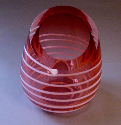 Unique oval glass vase, Unique, Modern Vase, Vase, Handicraft Design, Glass Handicraft
