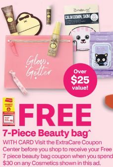 beauty bag free at cvs